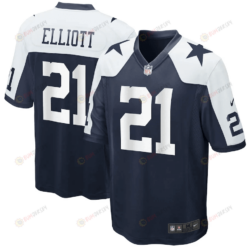 Ezekiel Elliott 21 Dallas Cowboys Alternate Game Jersey - Navy