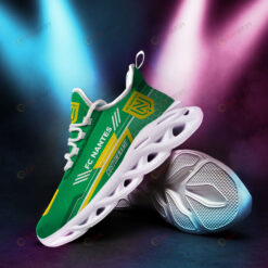 FC Nantes Logo Beehive Pattern Custom Name 3D Max Soul Sneaker Shoes