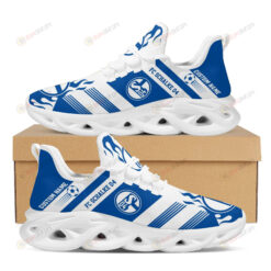 FC Schalke 04 Logo Custom Name Pattern 3D Max Soul Sneaker Shoes