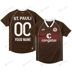 FC St. Pauli 2023-24 Home Custom Men Jersey - Brown