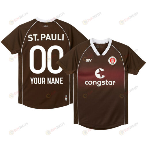 FC St. Pauli 2023-24 Home Custom Men Jersey - Brown