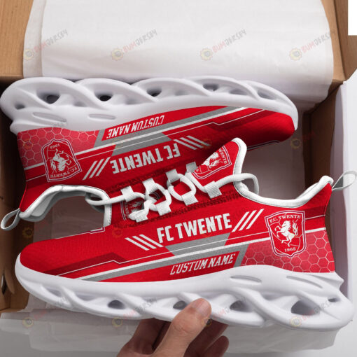 FC Twente Logo Custom Name Pattern 3D Max Soul Sneaker Shoes