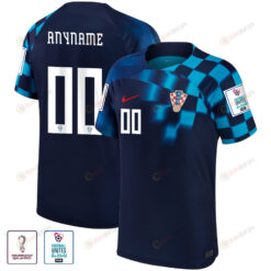 FIFA World Cup Qatar 2022 Croatia National Team Custom 00 - Away Men Jersey With Patch