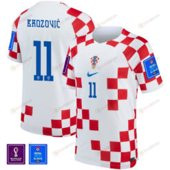 FIFA World Cup Qatar 2022 Croatia National Team Marcelo Brozovi? 11 - Home Jersey With Patch