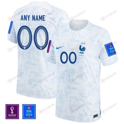 FIFA World Cup Qatar 2022 Patch Custom 00 - France National Team Away Jersey