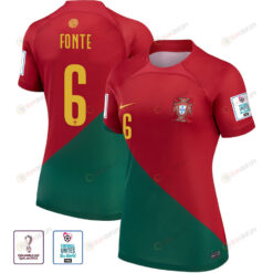 FIFA World Cup Qatar 2022 Patch Jos? Fonte 6 Portugal National Team - Home Women Jersey