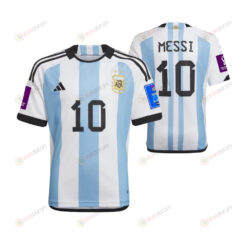 FIFA World Cup Qatar 2022 Patch Lionel Messi 10 - Argentina National Team Youth Jersey