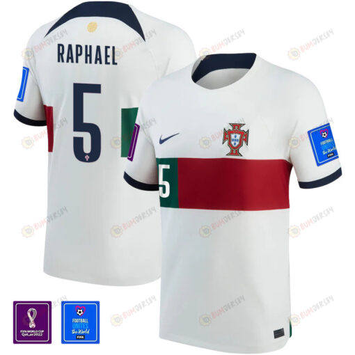 FIFA World Cup Qatar 2022 Patch Rapha?l Guerreiro 5 - Portugal National Team Away Jersey