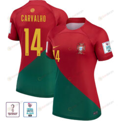 FIFA World Cup Qatar 2022 Patch William Carvalho 14 Portugal National Team - Home Women Jersey