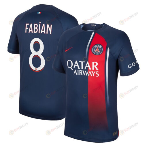 Fabian 8 Paris Saint-Germain 2023/24 Home Men Jersey - Navy