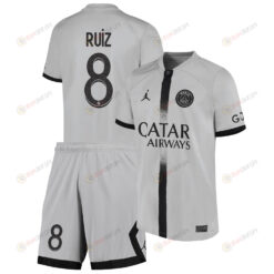 Fabi?n Ruiz 8 Paris Saint-Germain Away Kit 2022-23 Youth Jersey - Black