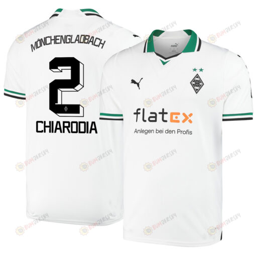 Fabio Chiarodia 2 Borussia M?nchengladbach 2023-24 Home Men Jersey - White