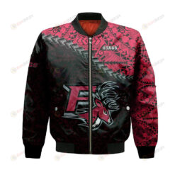 Fairfield Stags Bomber Jacket 3D Printed Grunge Polynesian Tattoo