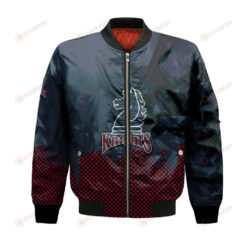 Fairleigh Dickinson Knights Bomber Jacket 3D Printed Basketball Net Grunge Pattern