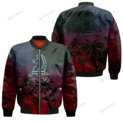 Fairleigh Dickinson Knights Bomber Jacket 3D Printed Coconut Tree Tropical Grunge