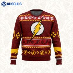 Fast Christmas The Flash DC Comics Ugly Sweaters For Men Women Unisex