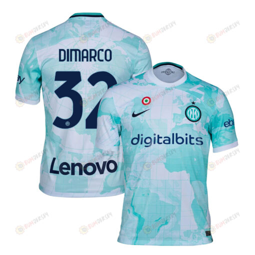 Federico Dimarco 32 Inter Milan 2022/23 Away Men Jersey - Light Green