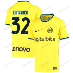 Federico Dimarco 32 Inter Milan 2022/23 Third Jersey - Youth