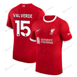 Federico Valverde 15 Liverpool 2023-24 Home Men Jersey - Red