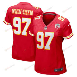 Felix Anudike-Uzomah 97 Kansas City Chiefs Game Women Jersey - Red