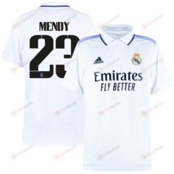 Ferland Mendy 23 Real Madrid 2022/23 Home Men Jersey - White