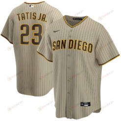 Fernando Tatis Jr. 23 San Diego Padres Alternate Player Jersey - Tan