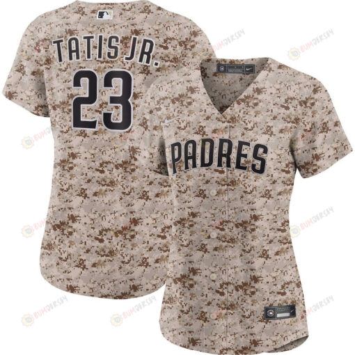 Fernando Tatis Jr. 23 San Diego Padres USMC Alternate Women Jersey - Camo