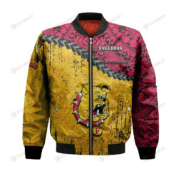 Ferris State Bulldogs Bomber Jacket 3D Printed Grunge Polynesian Tattoo