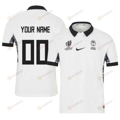 Fiji 2023 Rugby World Cup Home Stadium Custom Jersey - White