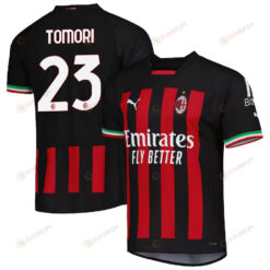 Fikayo Tomori 23 AC Milan 2022/23 Home Men Jersey - Black/Red