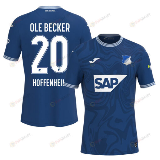 Finn Ole Becker 20 TSG 1899 Hoffenheim 2023-24 Home Men Jersey - Blue