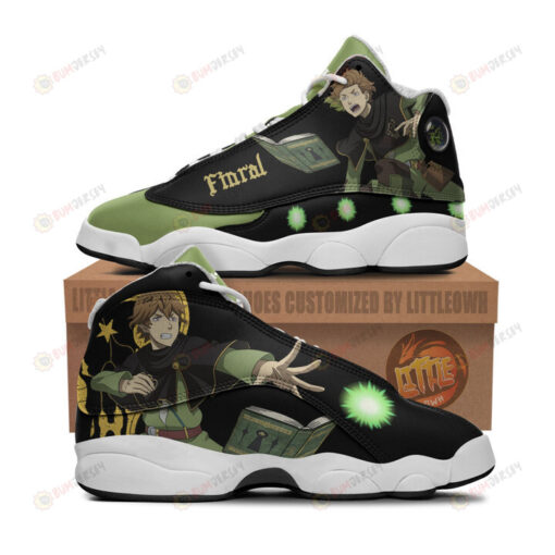 Finral Roulacas Shoes Black Clover Anime Air Jordan 13 Shoes Sneakers