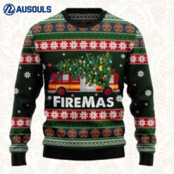 Firefighter Firemas Ugly Sweaters For Men Women Unisex