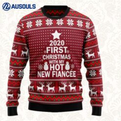 First Christmas With My Hot Fiance Ugly Sweaters For Men Women Unisex