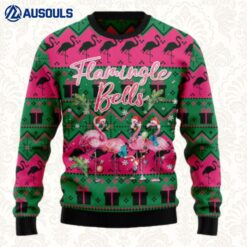 Flamingle Bells Ugly Sweaters For Men Women Unisex