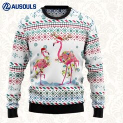 Flamingo Christmas Reunion Ugly Sweaters For Men Women Unisex