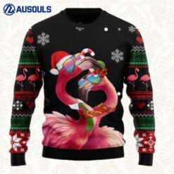 Flamingo Couple Ugly Sweaters For Men Women Unisex