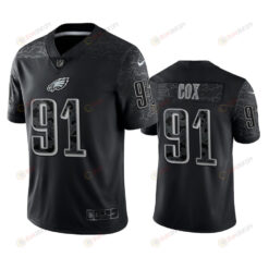 Fletcher Cox 91 Philadelphia Eagles Black Reflective Limited Jersey - Men