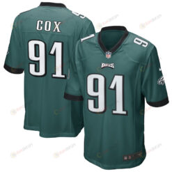 Fletcher Cox 91 Philadelphia Eagles Game Jersey - Midnight Green