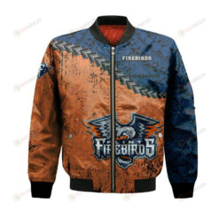 Flint Firebirds Bomber Jacket 3D Printed Grunge Polynesian Tattoo