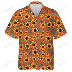 Floral Ornament Is Arranged In A Geometric Order Pattern Hawaiian Shirt