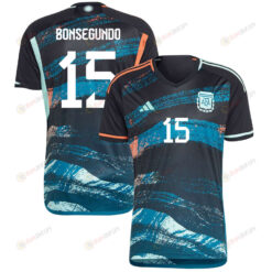 Florencia Bonsegundo 15 Argentina Women's National Team 2023-24 World Cup Away Men Jersey