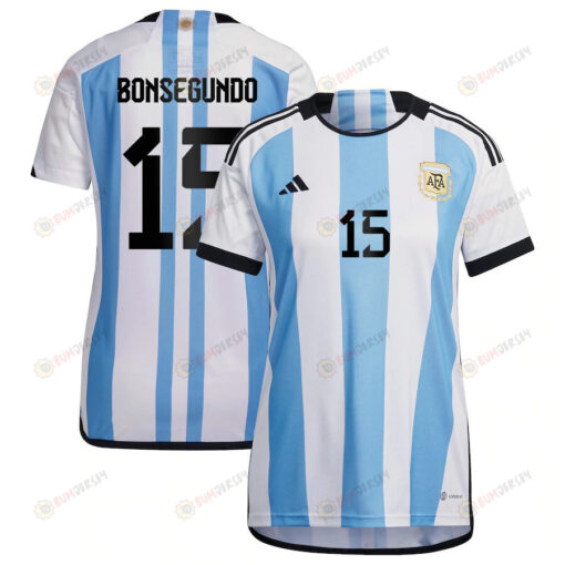 Florencia Bonsegundo 15 Argentina Women's National Team 2023-24 World Cup Home Women Jersey