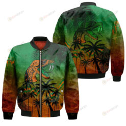 Florida A_M Rattlers Bomber Jacket 3D Printed Coconut Tree Tropical Grunge