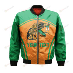 Florida A_M Rattlers Bomber Jacket 3D Printed Curve Style Sport