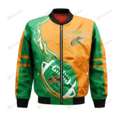 Florida A_M Rattlers Bomber Jacket 3D Printed Flame Ball Pattern