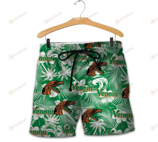 Florida A_M Rattlers Men Shorts Tropical Seamless