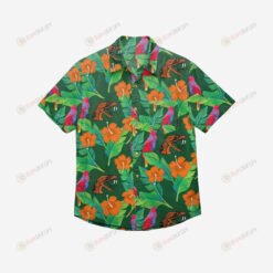 Florida A&M Rattlers Floral Button Up Hawaiian Shirt