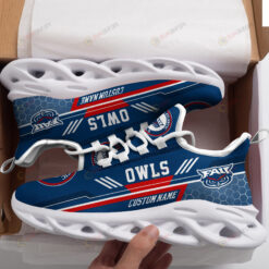 Florida Atlantic Owls Logo Custom Name Pattern 3D Max Soul Sneaker Shoes