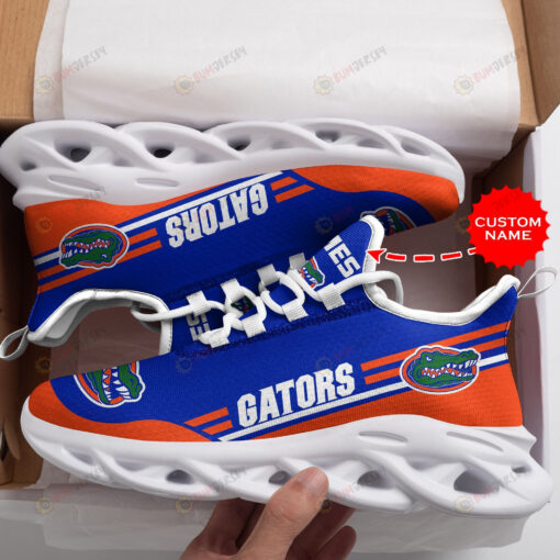 Florida Gators Logo Pattern Custom Name 3D Max Soul Sneaker Shoes